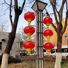 發光LED燈籠景觀燈安裝效果