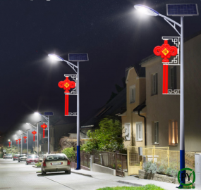 路燈led中國結掛件發光效果